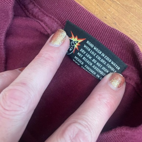 The Hundreds Burgundy Slant Print Logo T-Shirt - Picture 5 of 7